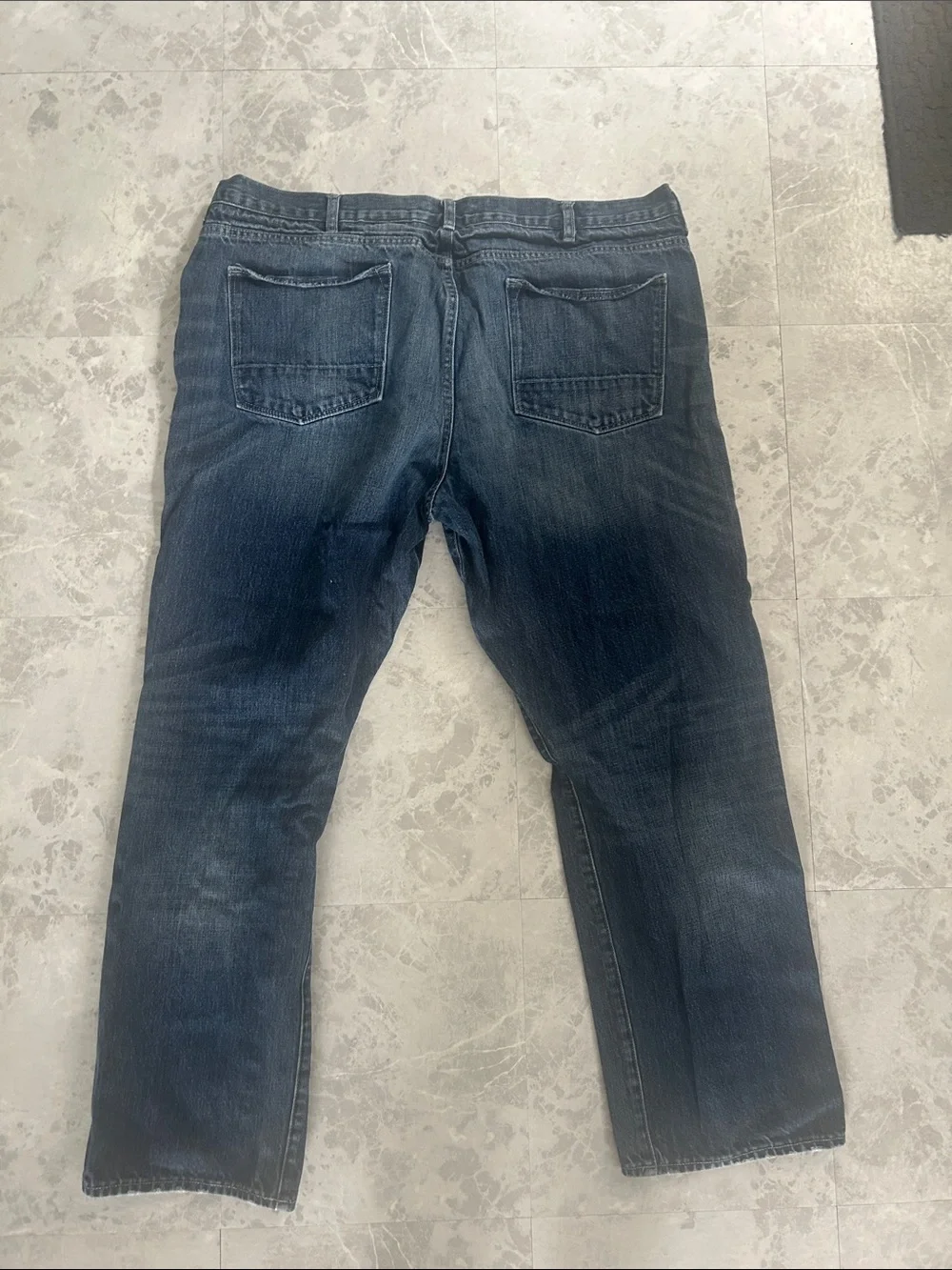 Banana Republic Men's Relaxed Jeans - Dark Blue Wash